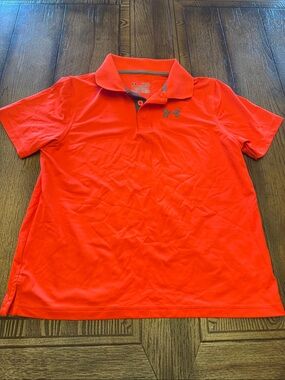 Under Armour Boys' Bright Orange Polo Shirt